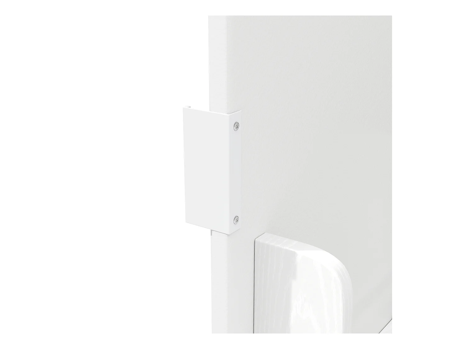 Carrinho de cozinha branco com tampo dobrável - Ilha de cozinha central com 3 portas e toalheiro - prateleiras ajustáveis