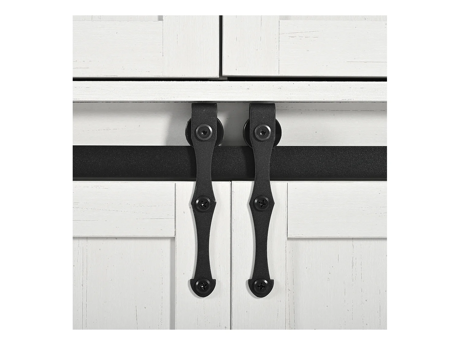 Ilha de cozinha com tampo rebatível - Carrinho de cozinha com 2 portas de correr e 3 gavetas - toalheiro e suporte para copos - branco