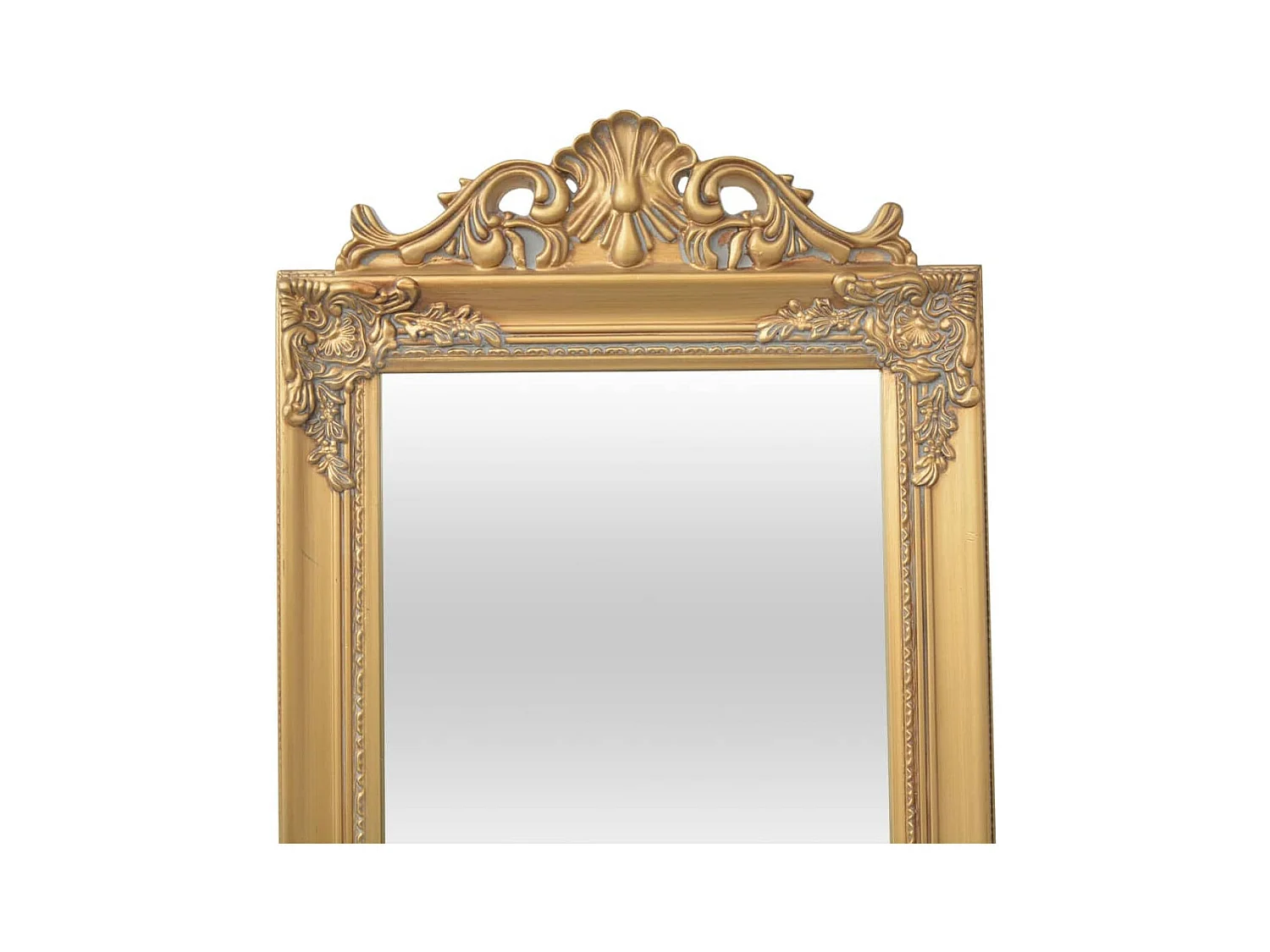 Miroir sur pied Style baroque 160x40 cm Doré