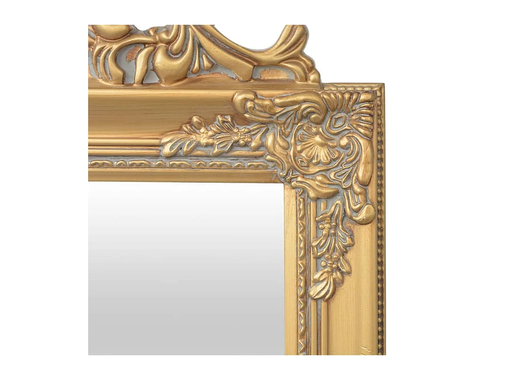 Miroir sur pied Style baroque 160x40 cm Doré
