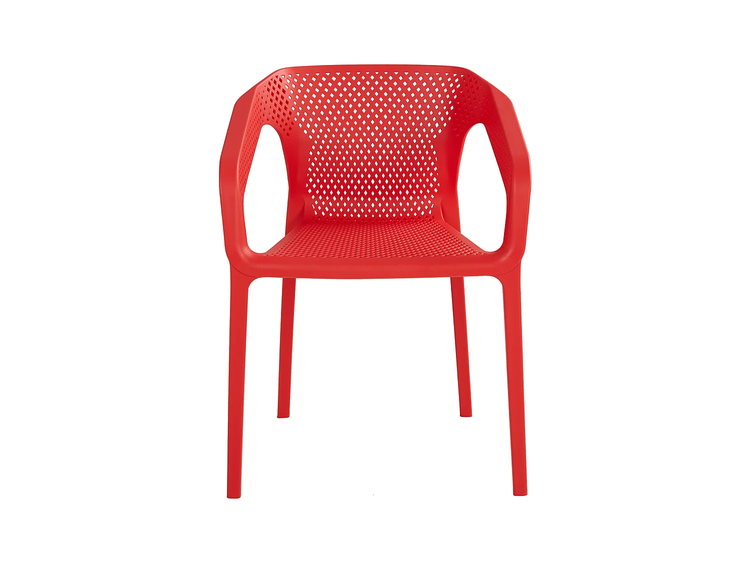 Ensemble de chaises de jardin 55x74.5x54 cm rouge