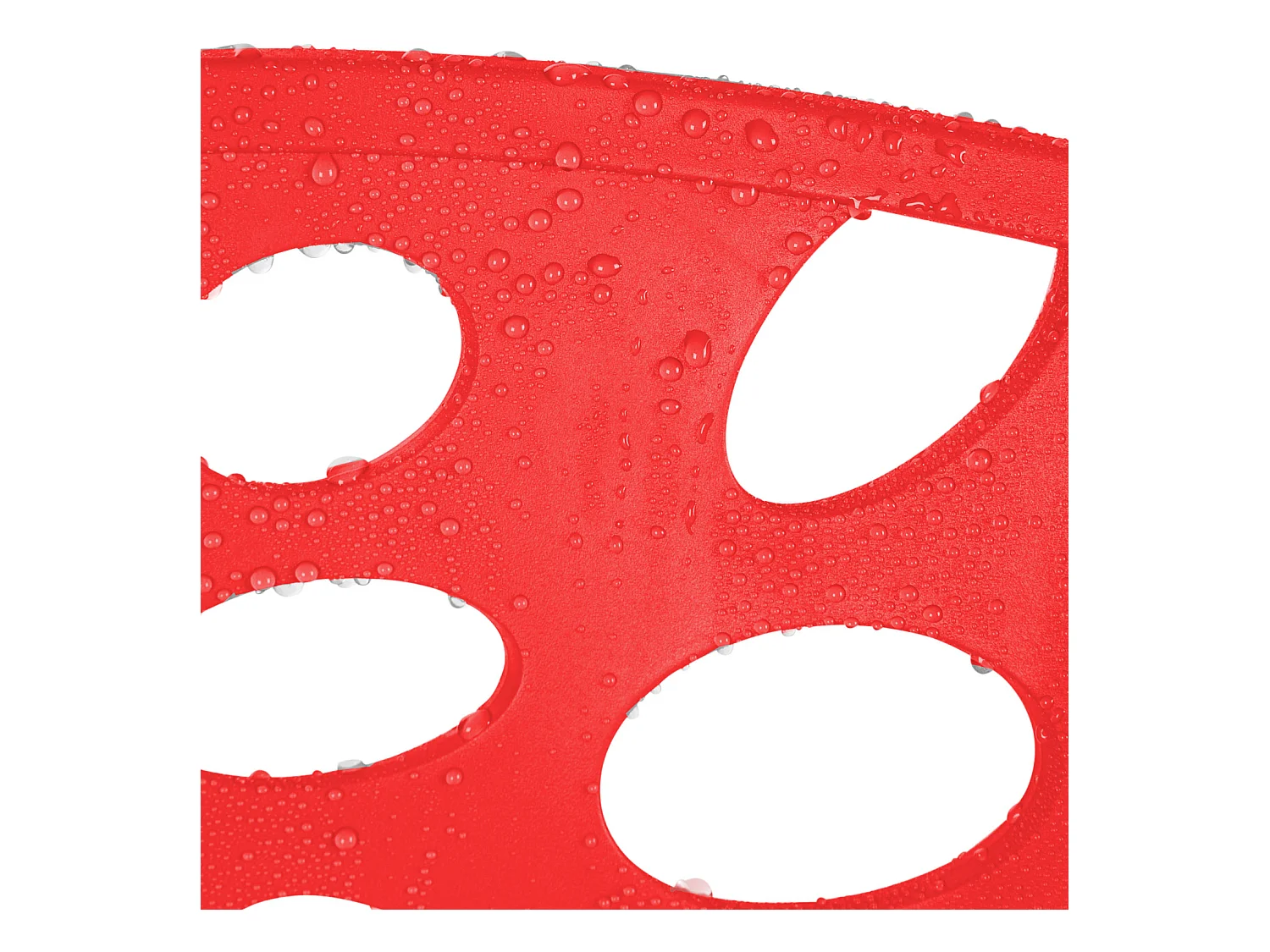 Chaise de jardin 47x83x47 cm rouge