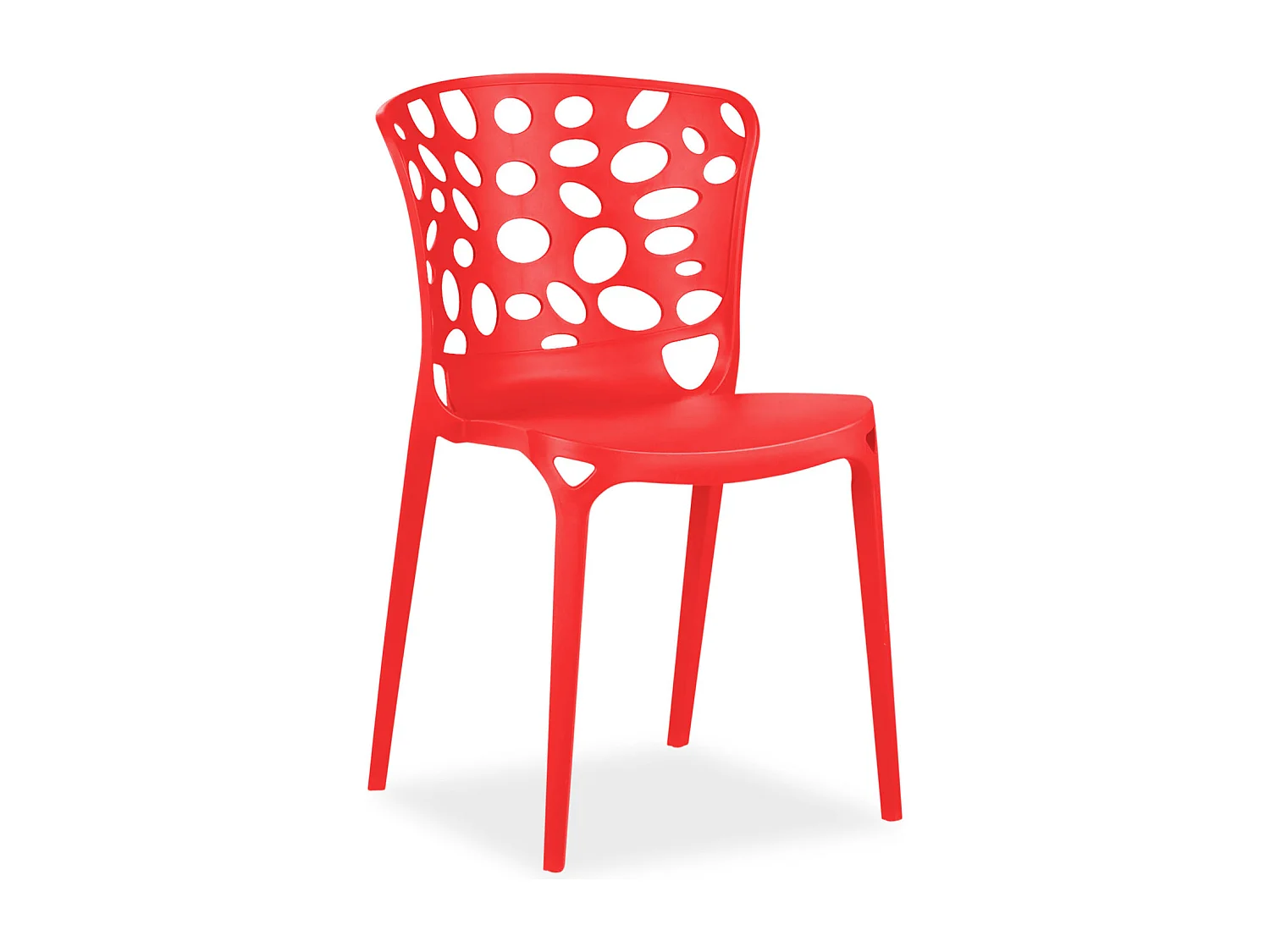 Silla de jardín 47x83x47 cm rojo