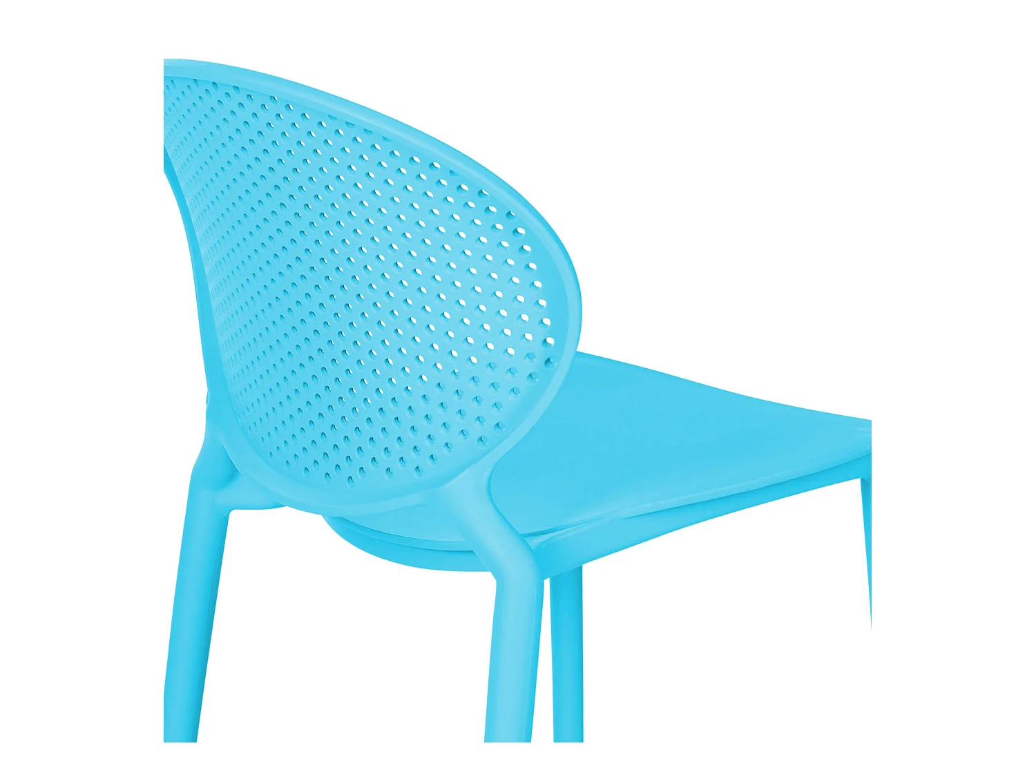 Tuinstoel 41x77,5x48 cm blauw