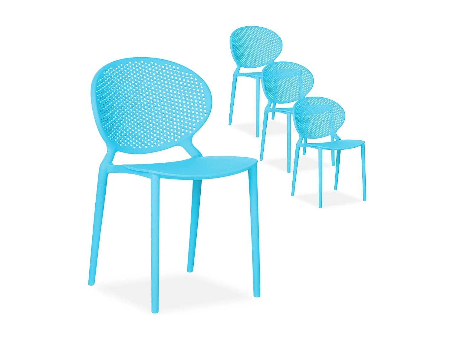 Sedia da giardino 41x77,5x48 cm blu