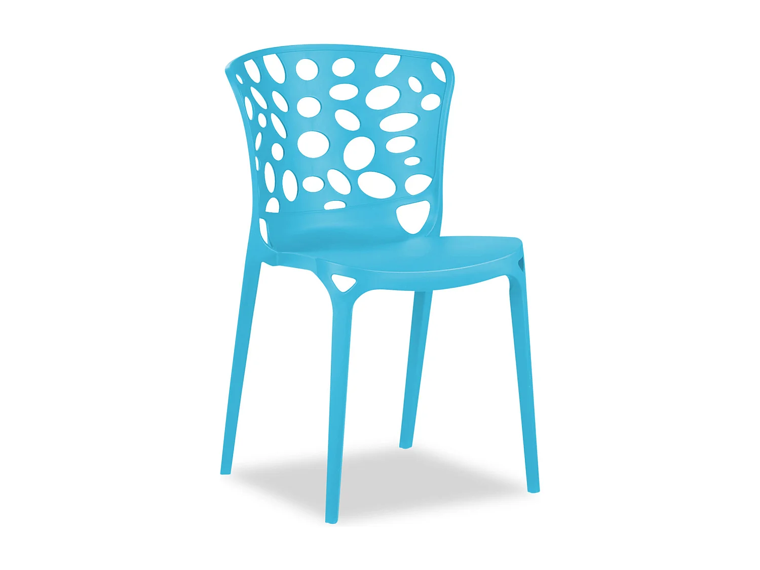 Silla de jardín 47x83x47 cm azul Juego de 6 Moderno
