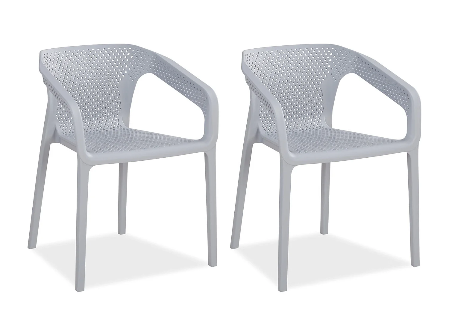 Sedia da giardino 55x74,5x54 cm grigio