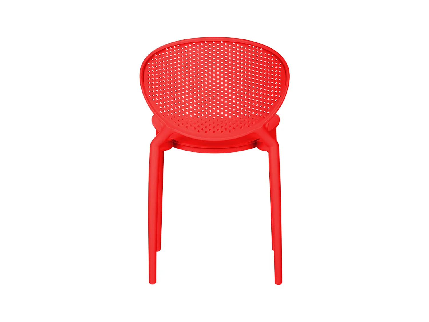 Tuinstoel 41x77,5x48 cm rood