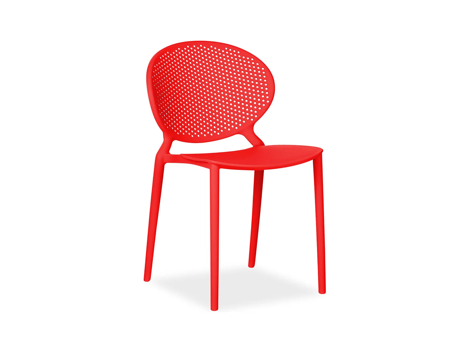 Tuinstoel 41x77,5x48 cm rood