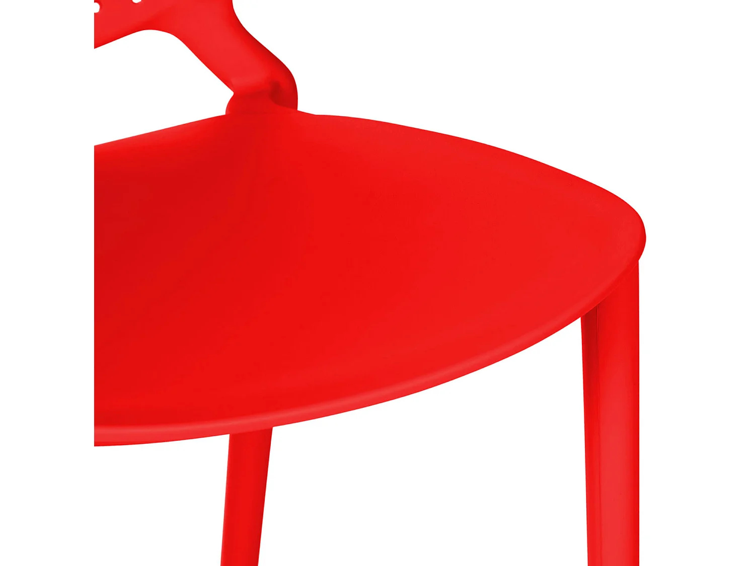 Sedia da giardino 41x77,5x48 cm rossa