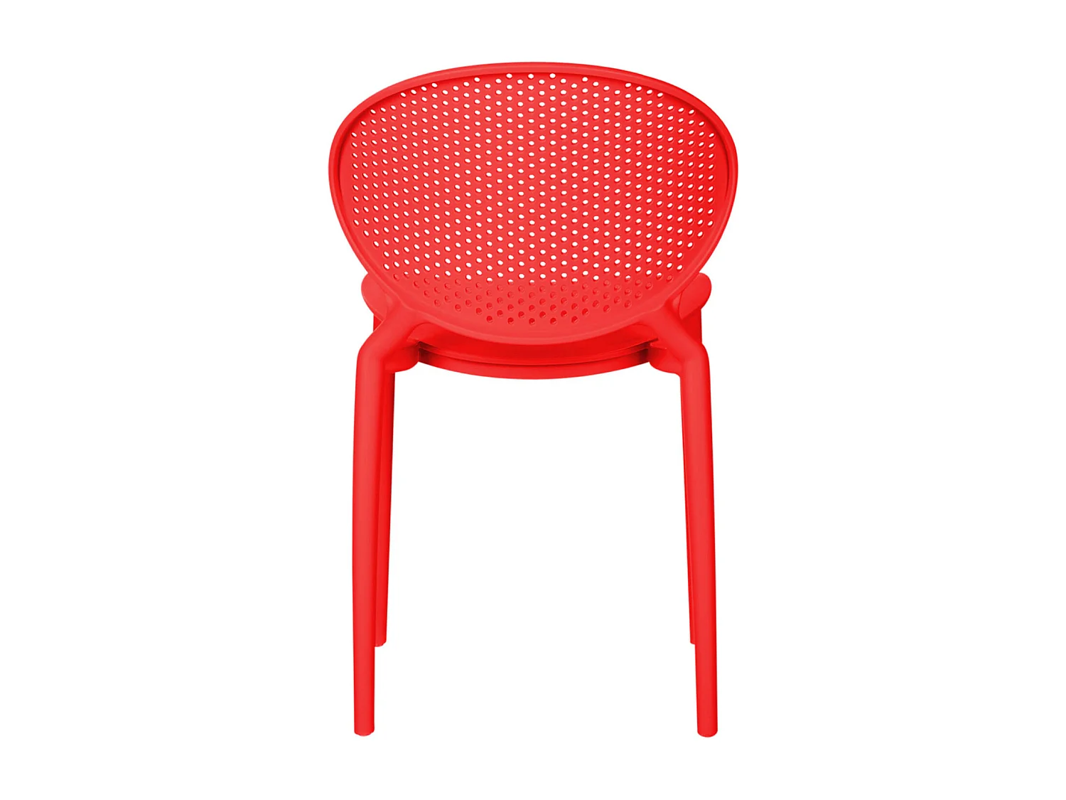 Sedia da giardino 41x77,5x48 cm rossa