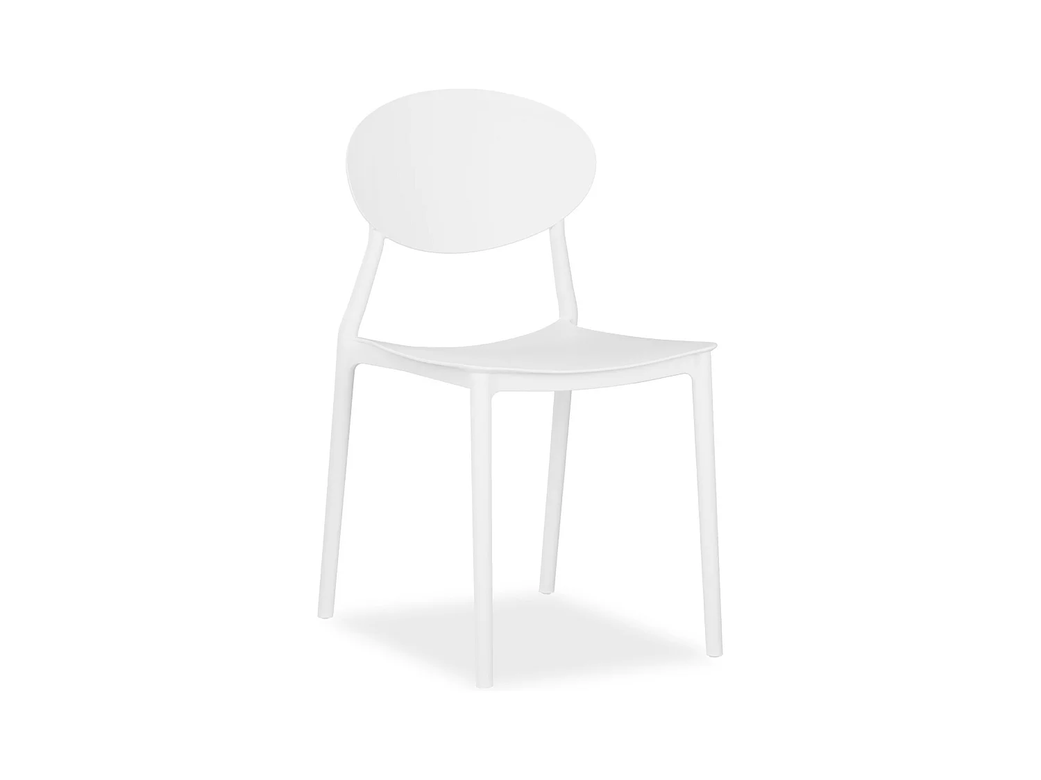 Tuinstoel 41x80,5x51 cm wit