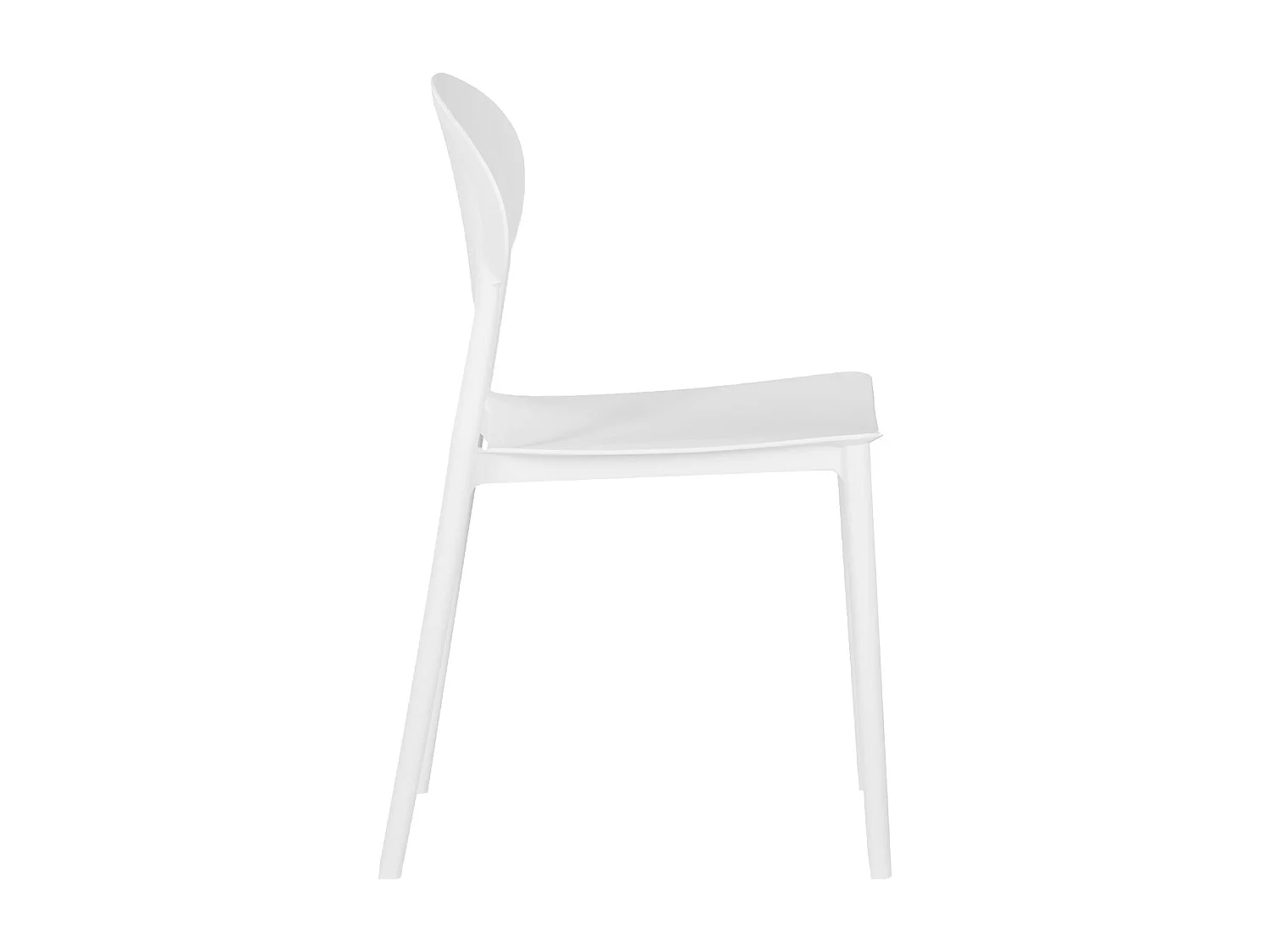 Sedia da giardino 41x80,5x51 cm bianca