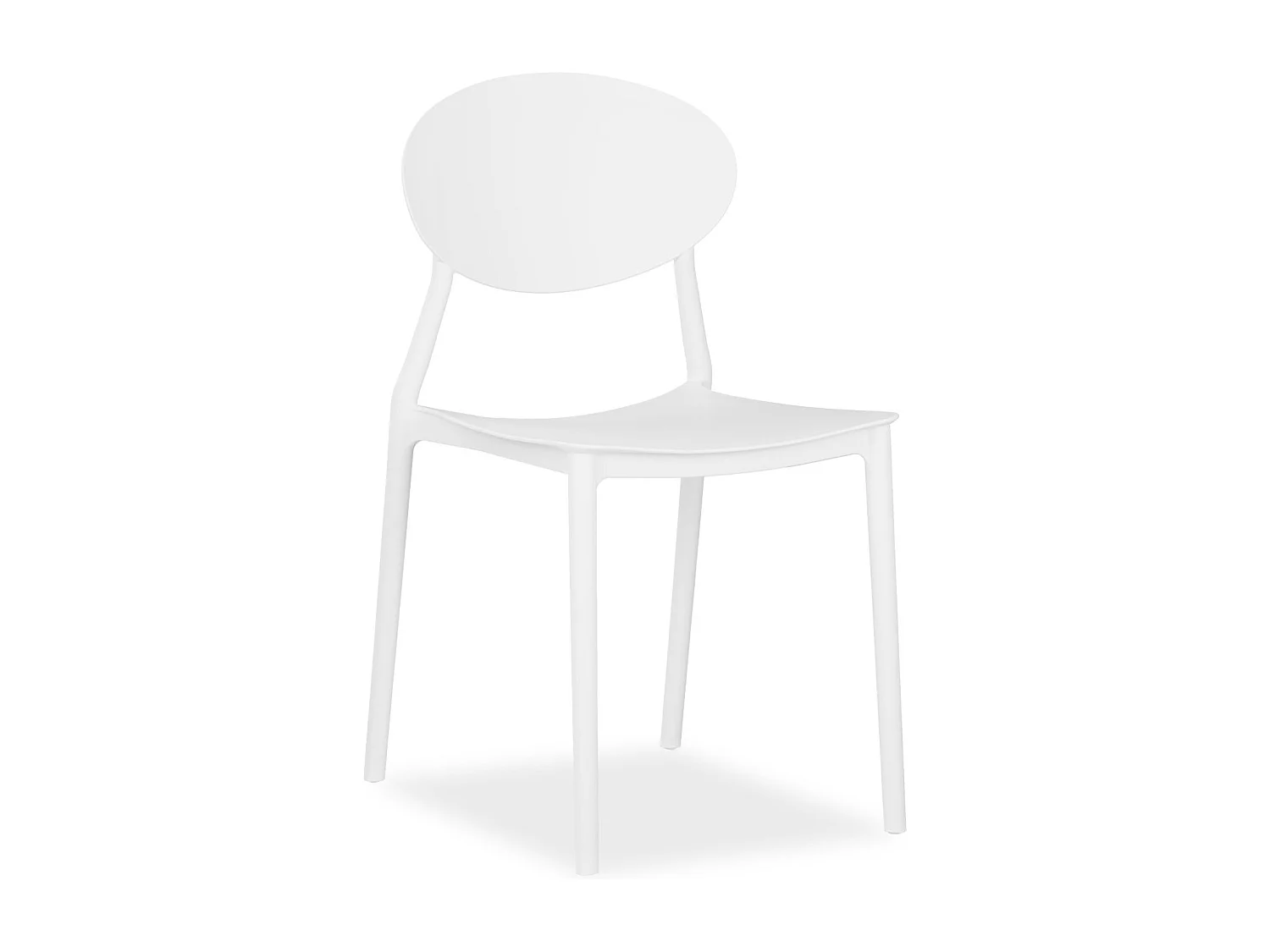 Sedia da giardino 41x80,5x51 cm bianca