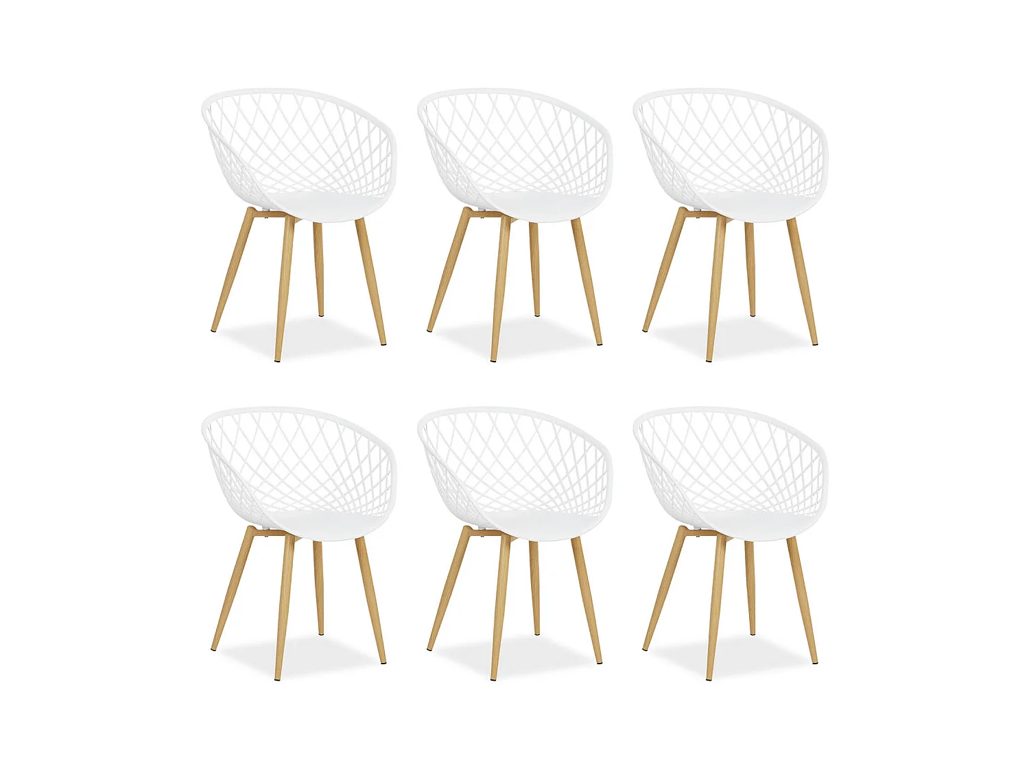 Tuinstoel 62x80x57 cm wit