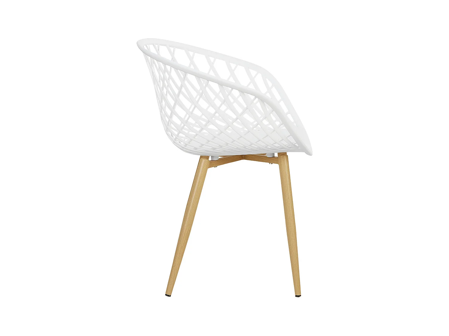 Tuinstoel 62x80x57 cm wit