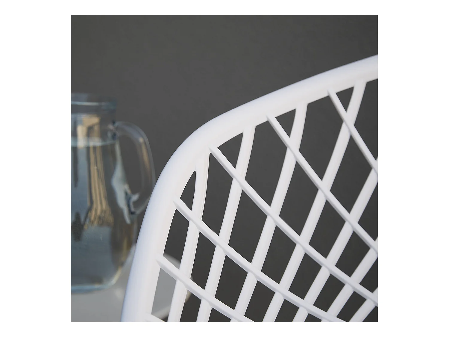 Tuinstoel 62x80x57 cm wit