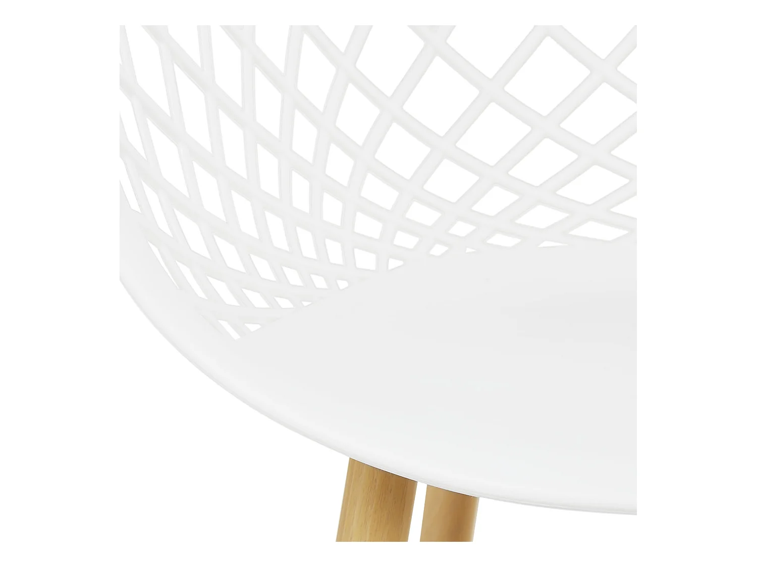 Tuinstoel 62x80x57 cm wit