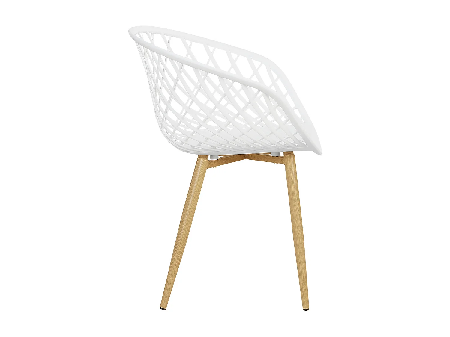 Set di sedie da giardino 62x80x57 cm bianco