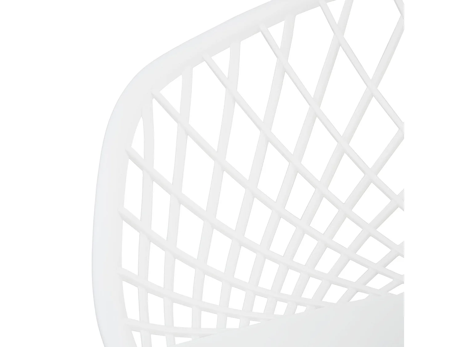 Set di sedie da giardino 62x80x57 cm bianco