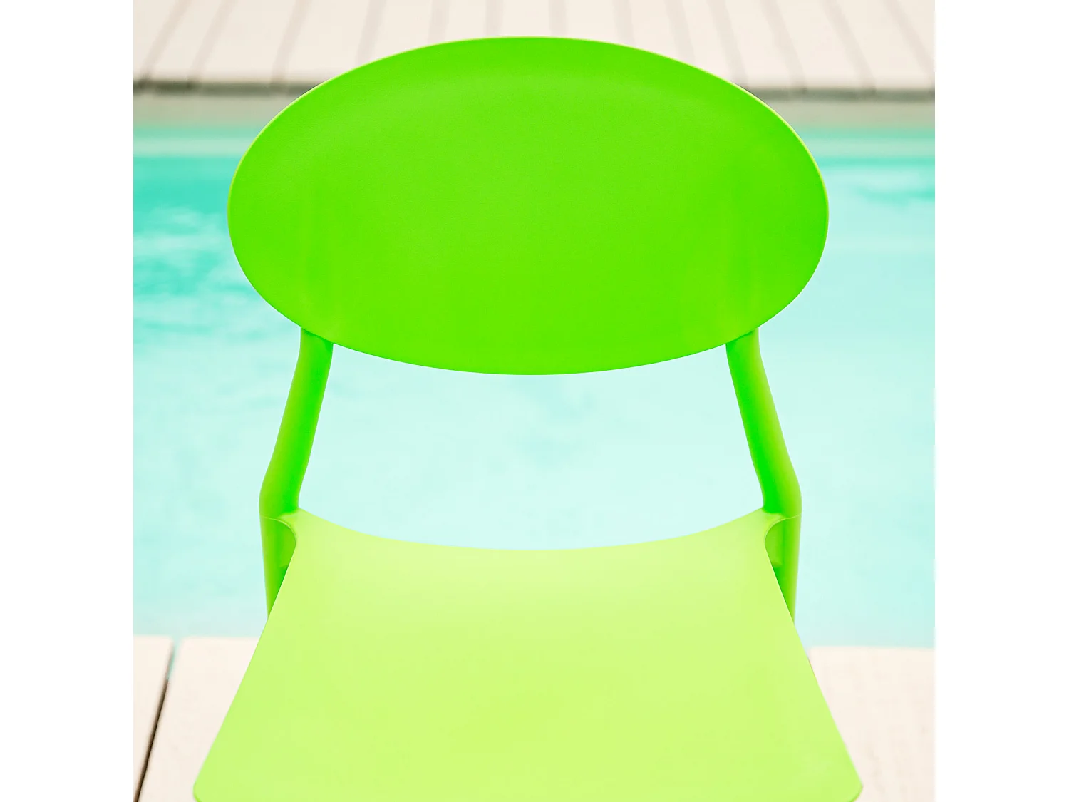 Sedia da giardino 41x80,5x51 cm verde Set da 4