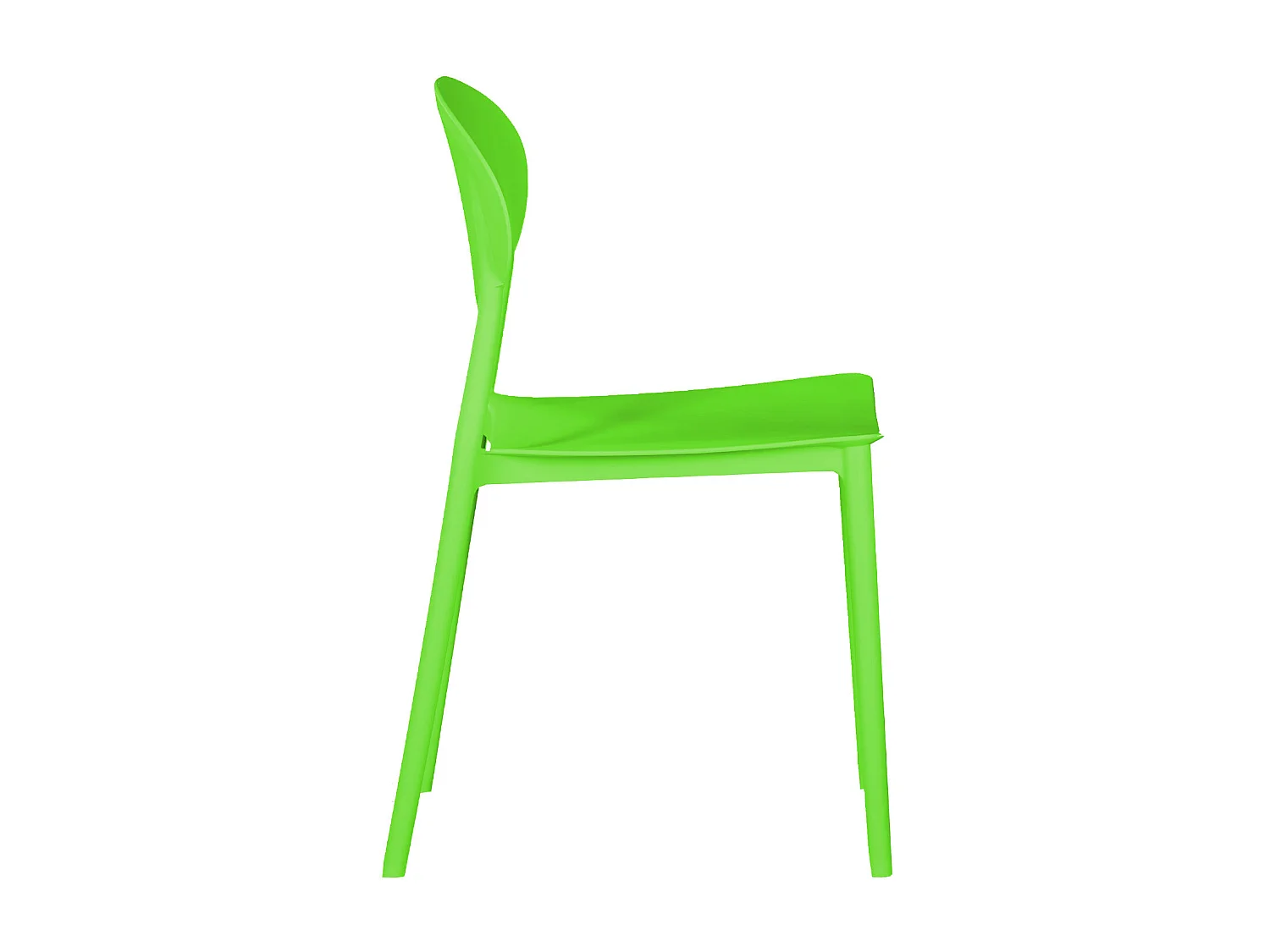 Sedia da giardino 41x80,5x51 cm verde Set da 4