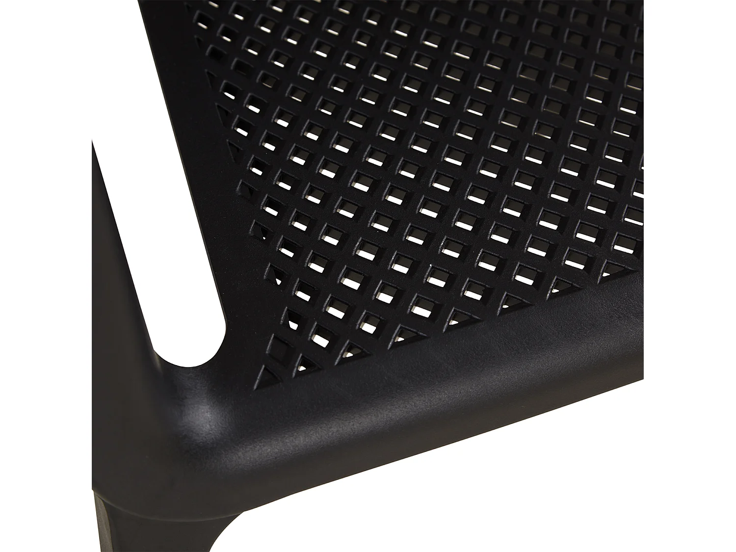 Sedia da giardino 55x74,5x54 cm nera set da 4