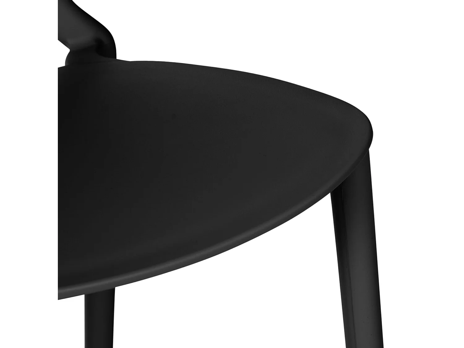 Sedia da giardino 41x77,5x48 cm Nero set da 4