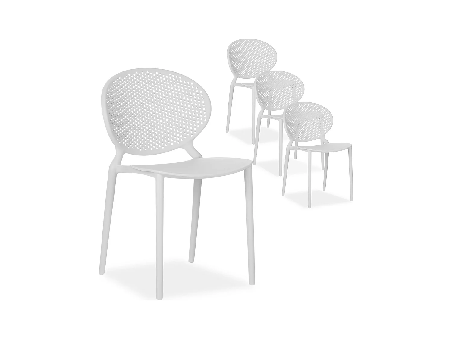 Chaise de jardin 41x77,5x48 cm gris
