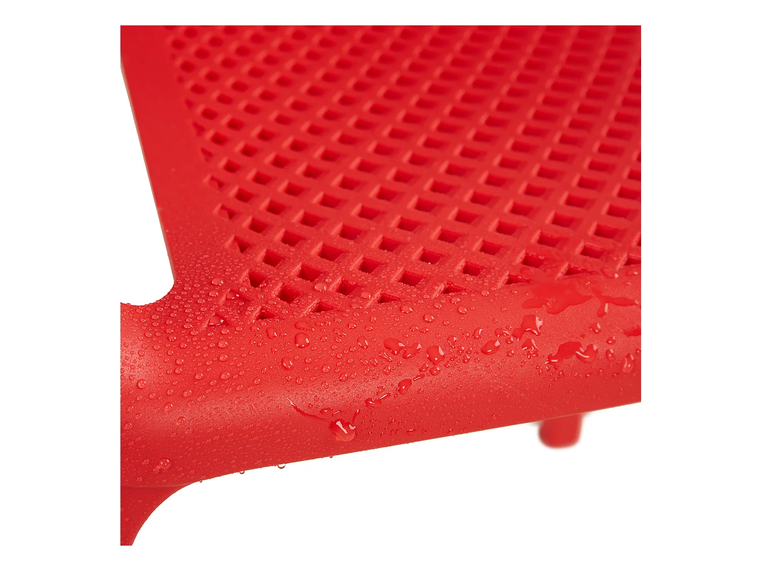 Tuinstoel 55x74,5x54 cm rood