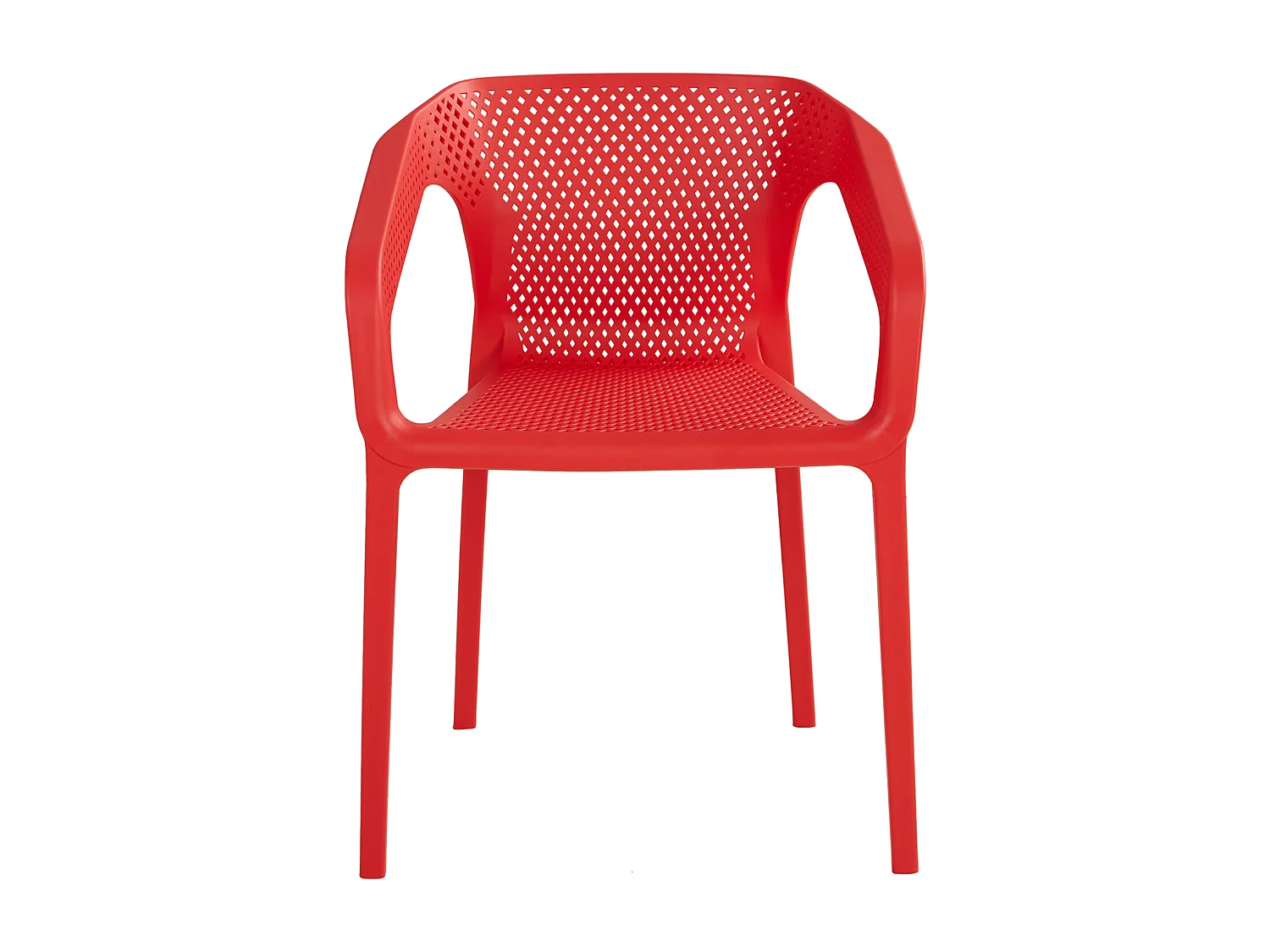 Sedia da giardino 55x74,5x54 cm rossa