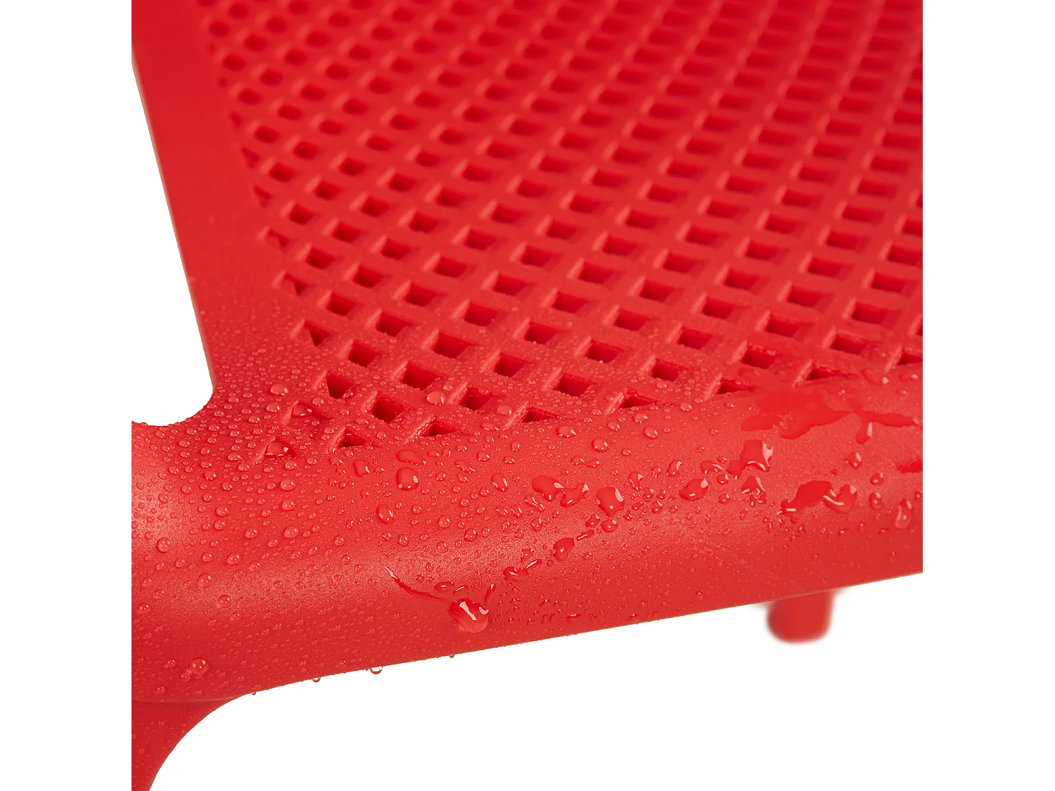 Sedia da giardino 55x74,5x54 cm rossa