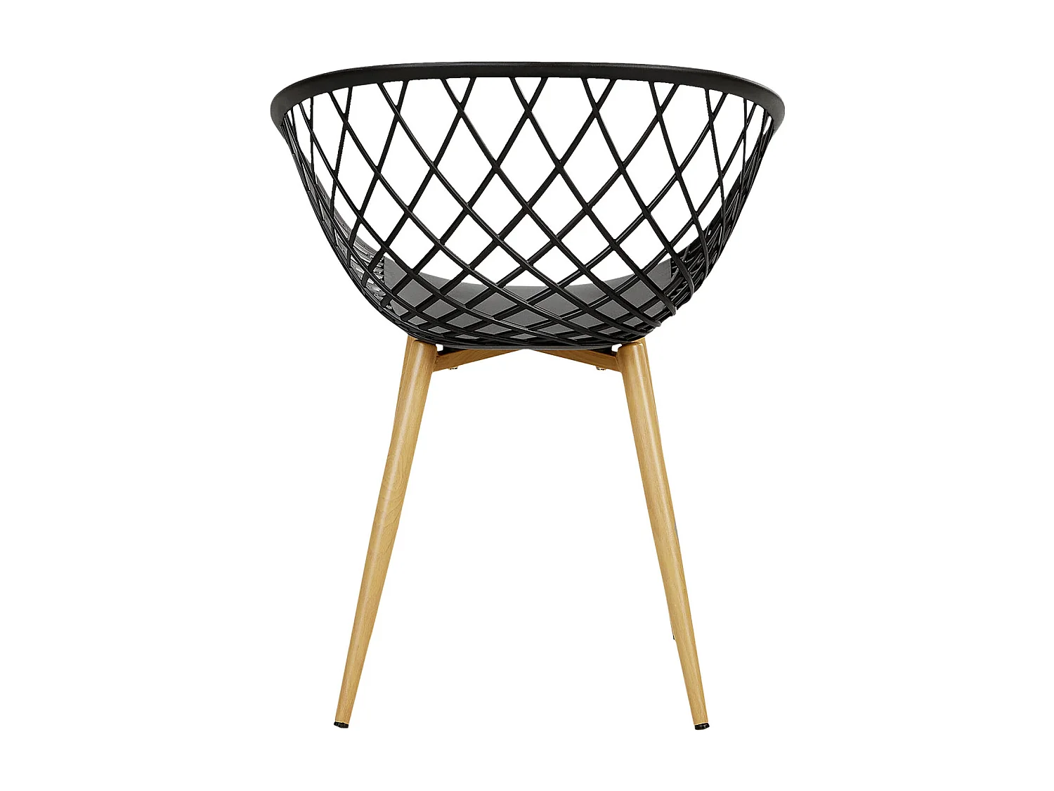 Silla de jardín 62x80x57 cm negro Juego de 6