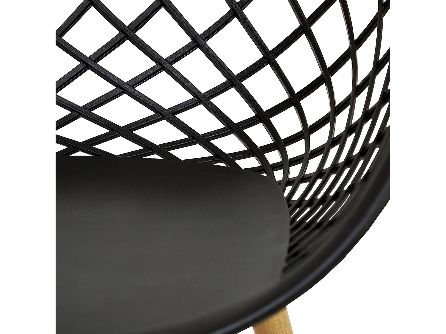 Silla de jardín 62x80x57 cm negro Juego de 6