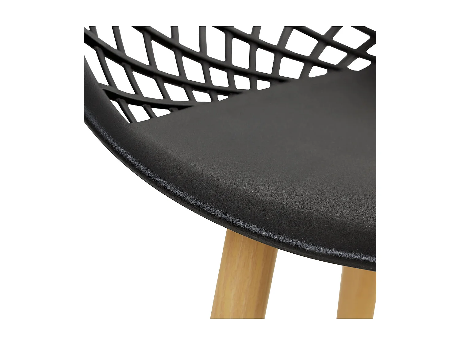 Silla de jardín 62x80x57 cm negro Juego de 6