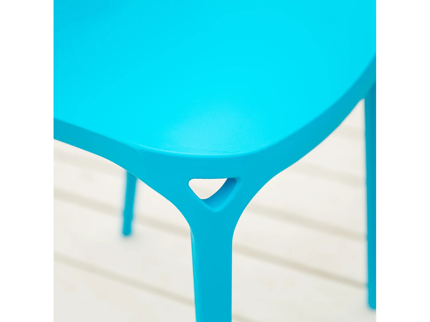 Conjunto de sillas de jardín 47x83x47 cm Azul Moderno