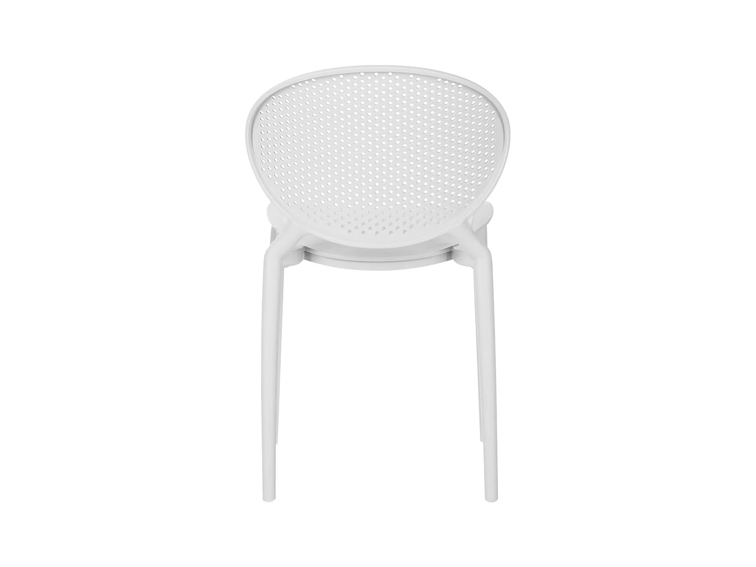 Tuinstoel 41x77,5x48 cm wit Set van 4