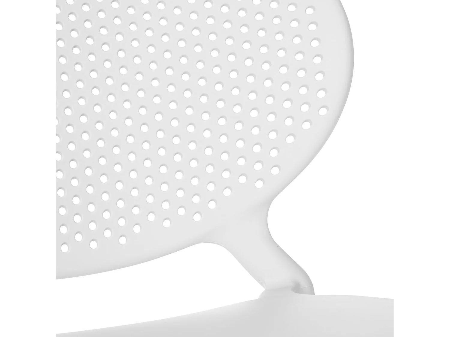 Sedia da giardino 41x77,5x48 cm bianca Set di 4