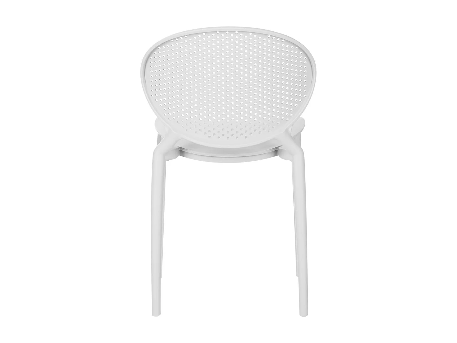 Sedia da giardino 41x77,5x48 cm bianca Set di 4