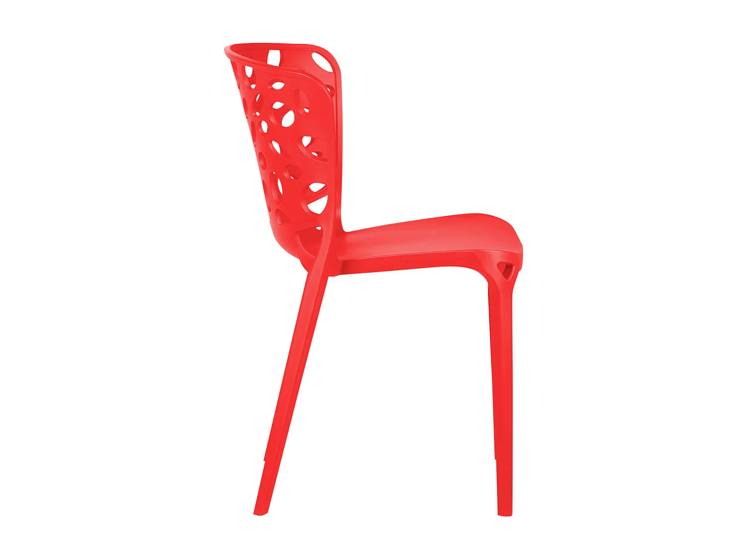 Silla de jardín 47x83x47 cm roja