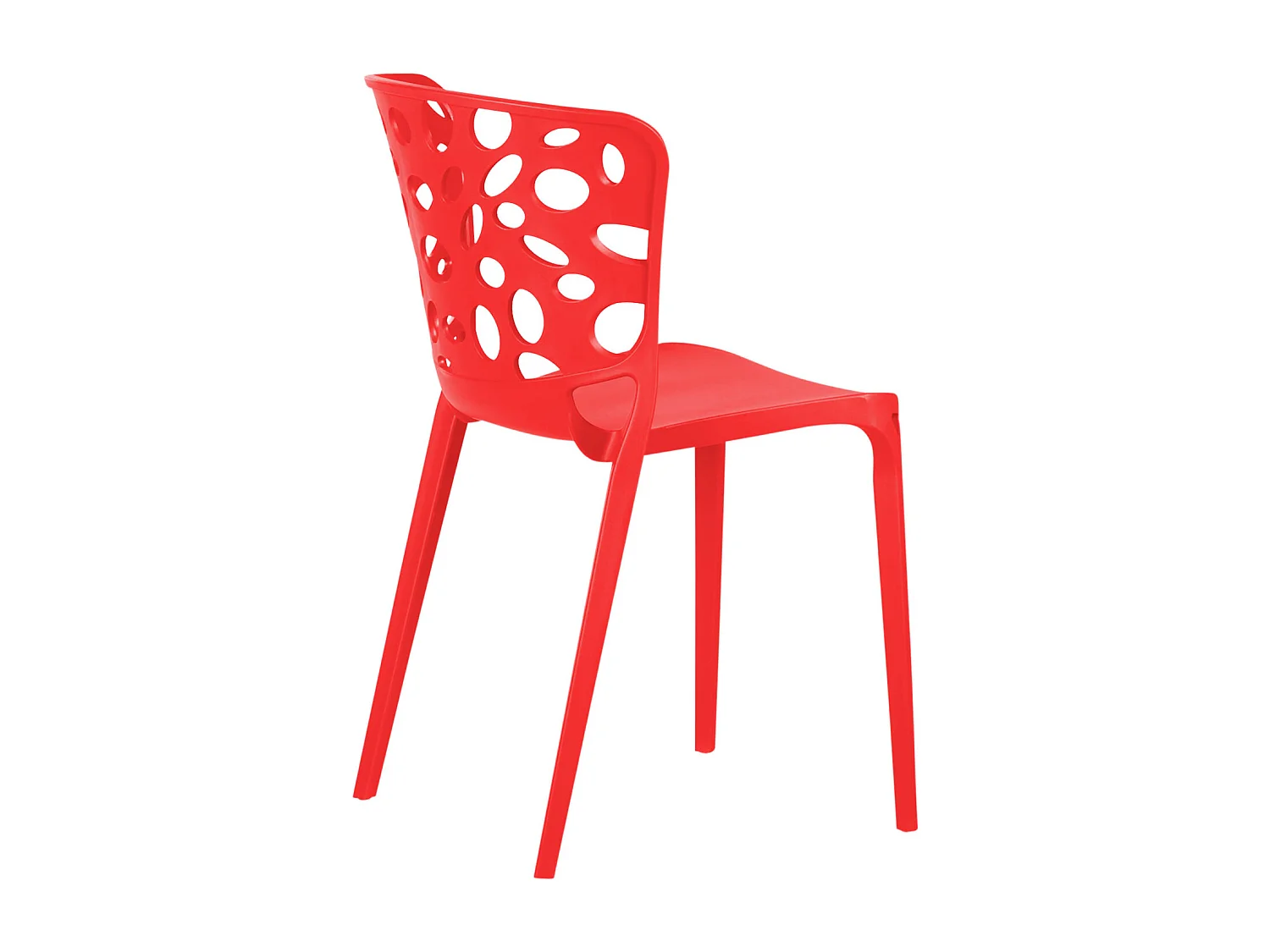 Silla de jardín 47x83x47 cm roja