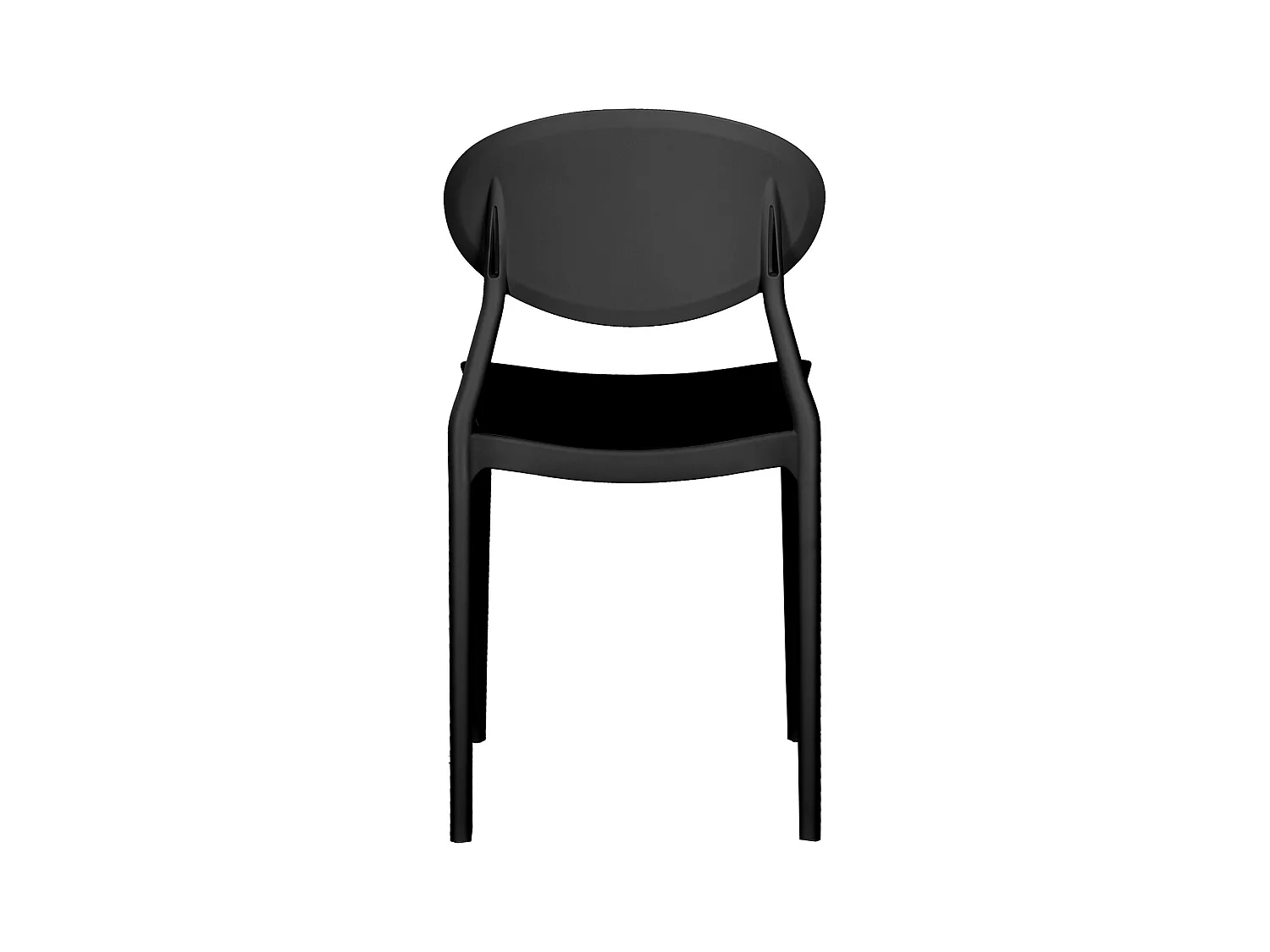 Ensemble de chaises de jardin 41x80.5x51 cm Noir