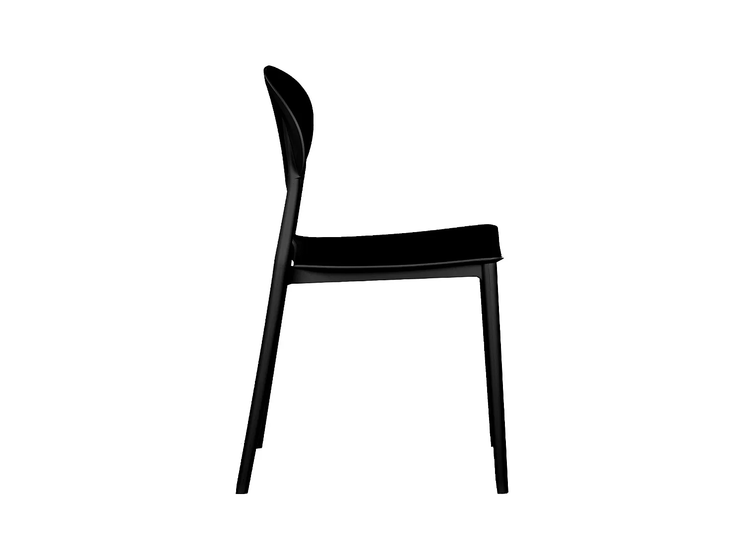 Ensemble de chaises de jardin 41x80.5x51 cm Noir