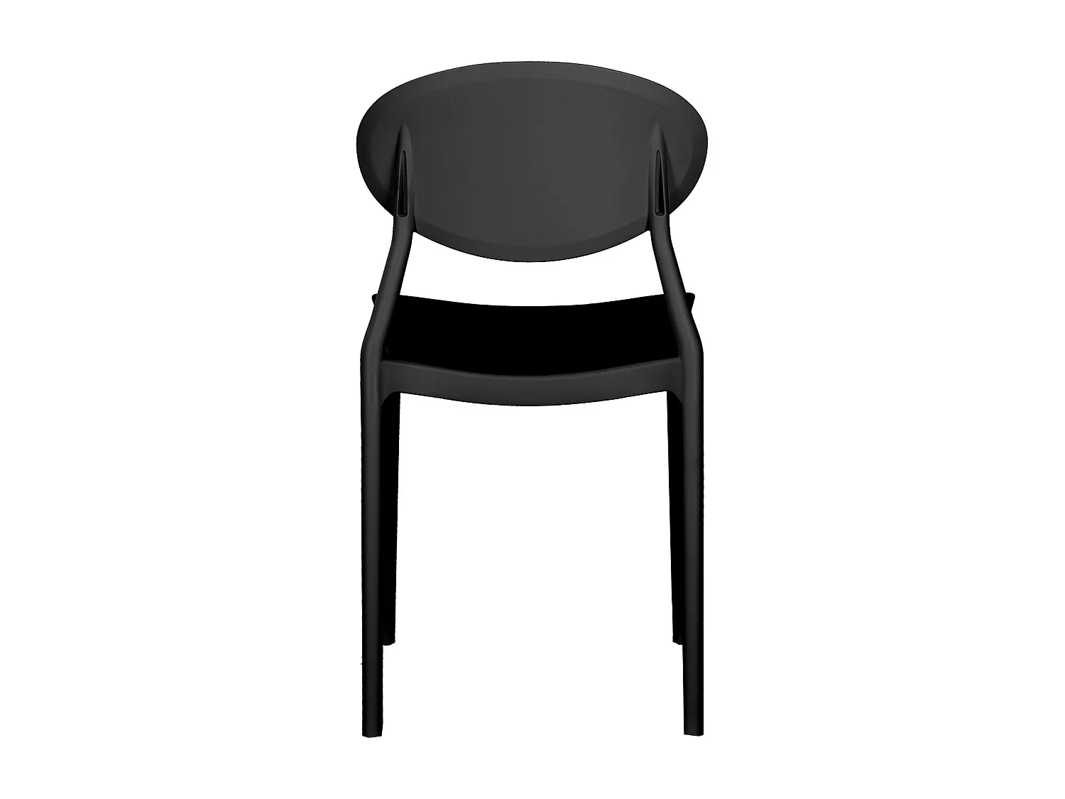 Set di sedie da giardino 41x80,5x51 cm Nero