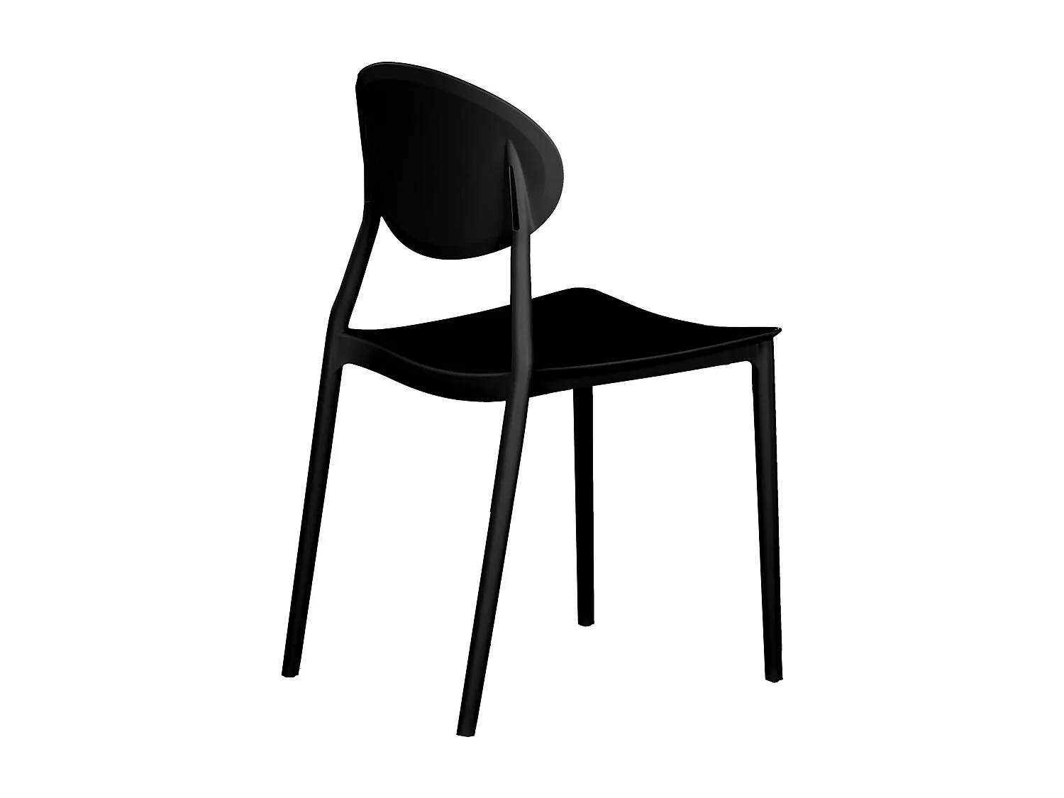 Set di sedie da giardino 41x80,5x51 cm Nero