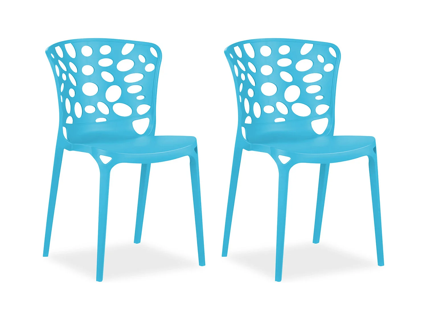 Chaise de jardin 47x83x47 cm Bleu