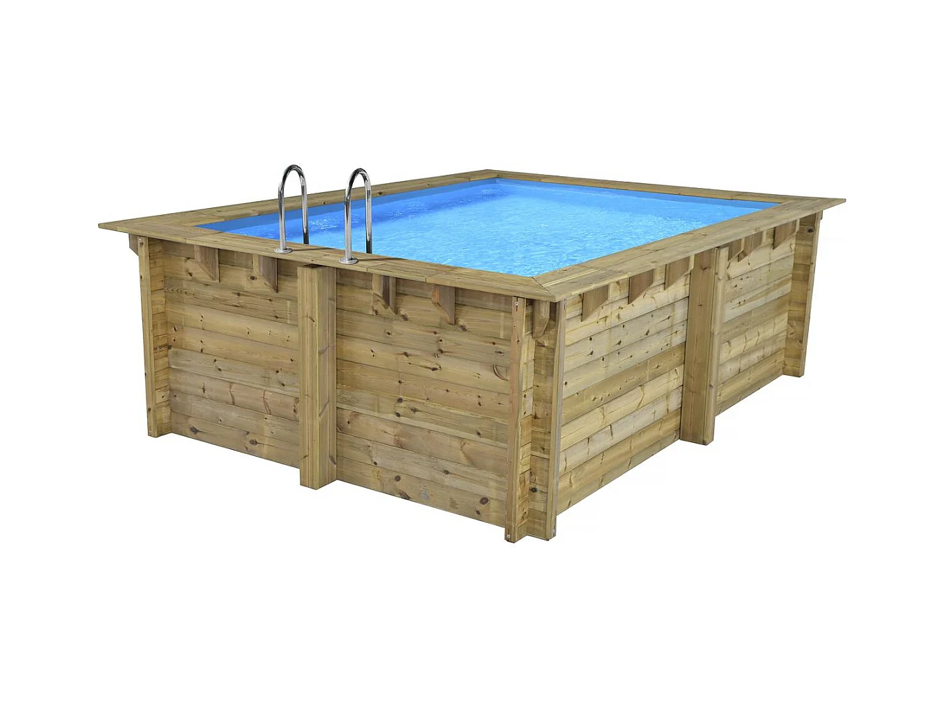 Piscine bois rectangle " Caimans 140   " - 4.10 x 3.00 x 1.39 m