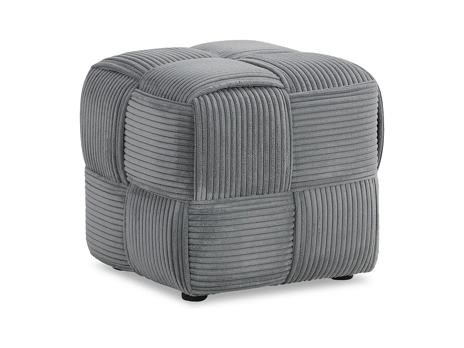 Repose-pieds 46x41x46 cm gris