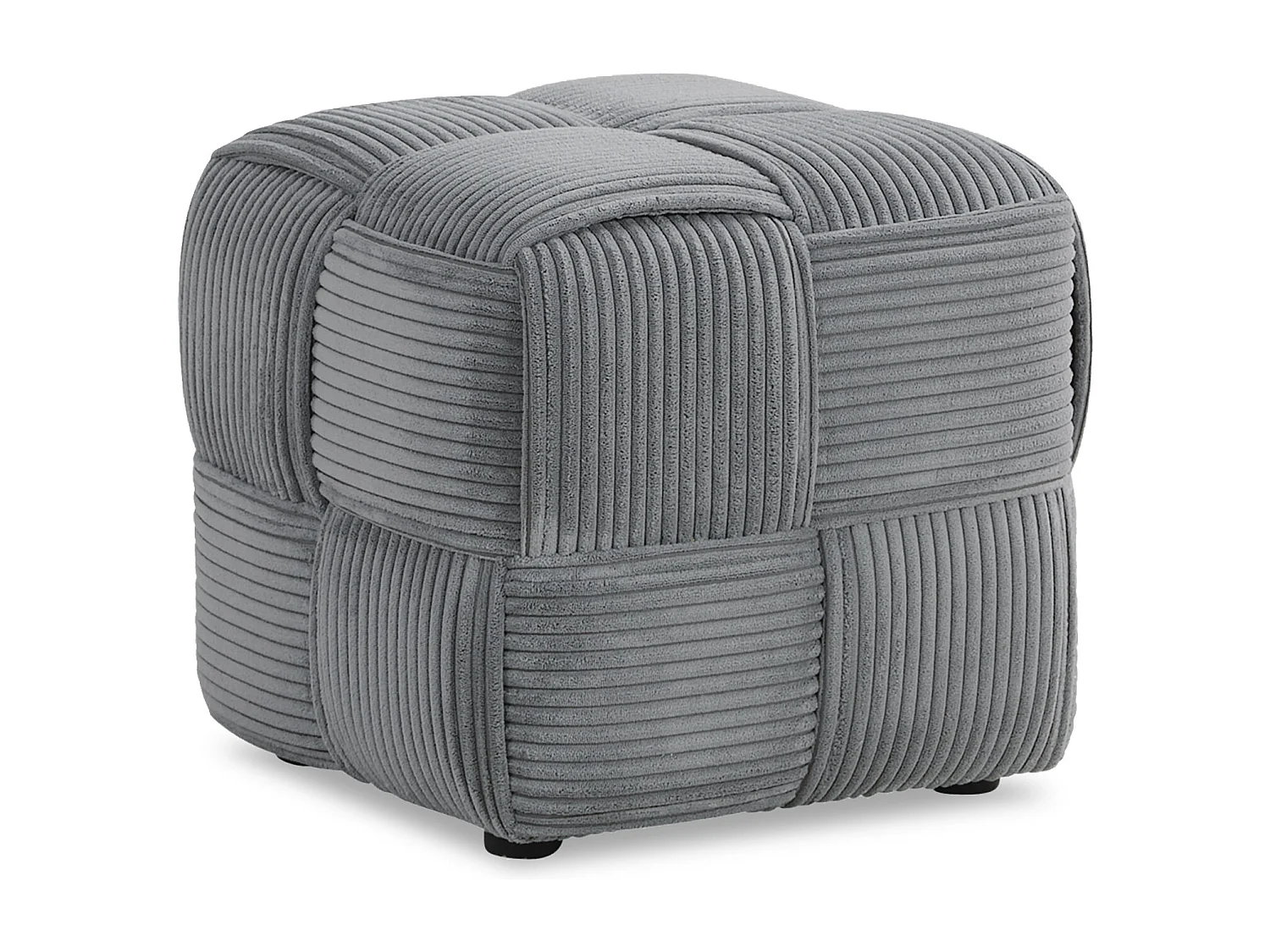 Repose-pieds 46x41x46 cm gris