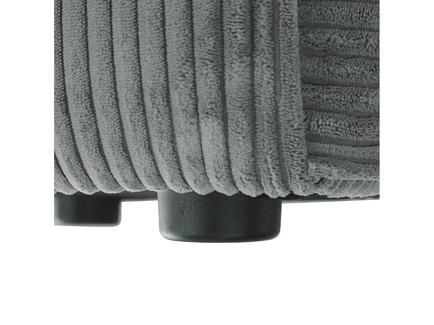 Repose-pieds 46x41x46 cm gris